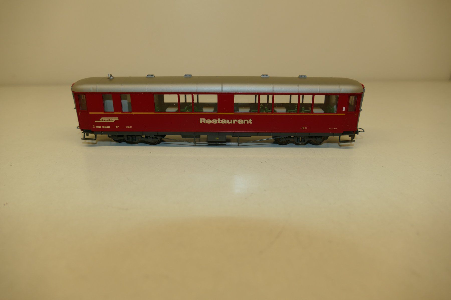 Bemo Modelleisenbahnen: Bemo H0m: RhB Restaurant Wagen WR – Neu (gemäss Beschreibung) aus Niederhasli von rail-duerst 3