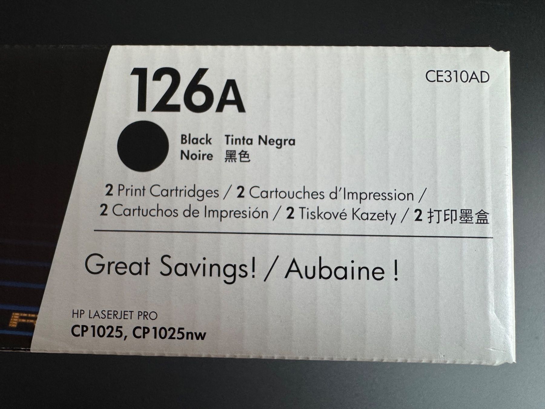 Hewlett Packard Druckerpatronen & Toner: HP 126A Laserdrucker Toner Schwarz Neu – Neu und originalverpackt aus Frick von andreas.meier