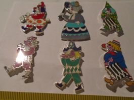 6 Schöne Lustige Basler Fasnacht Pins (ZZ1)