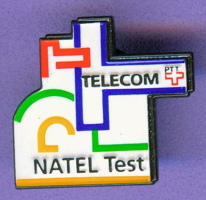 Plaketten & Abzeichen: PTT   TELECOM  NATEL TEST – Gebraucht aus Winterthur von Sammleroase