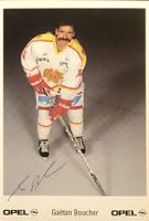 Gaetan Boucher 1956-2016 HC Villars Autogramm Foto 10x15cm