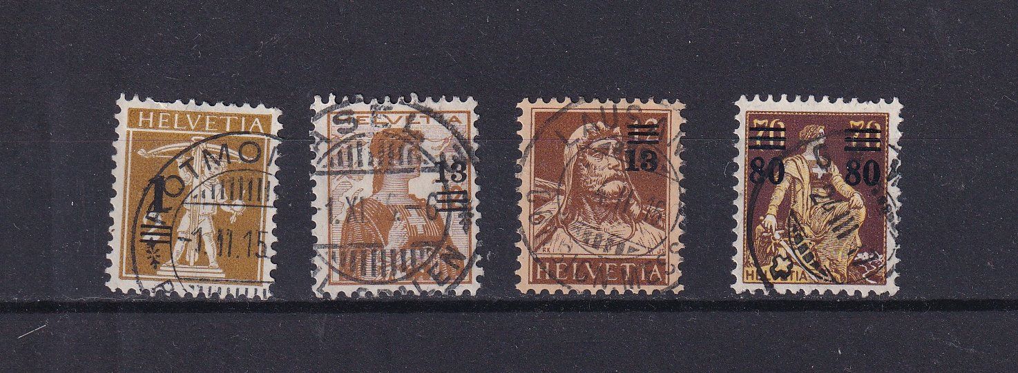 Tutti i francobolli: 1915 Oblitérés CATALOGUE SBK – Usato da Nyon venduto da an54