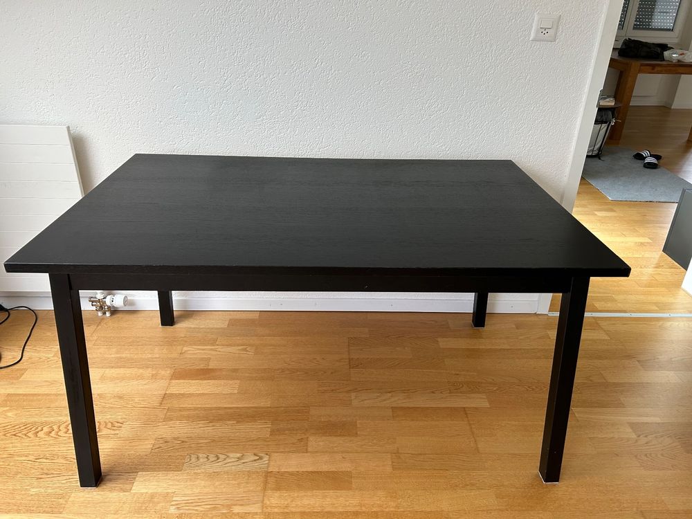 Schwarzer Esstisch von IKEA Kaufen auf Ricardo