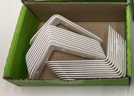20 Stk. Winkel Stützwinkel Winkelverbinder geprägt 80x120mm