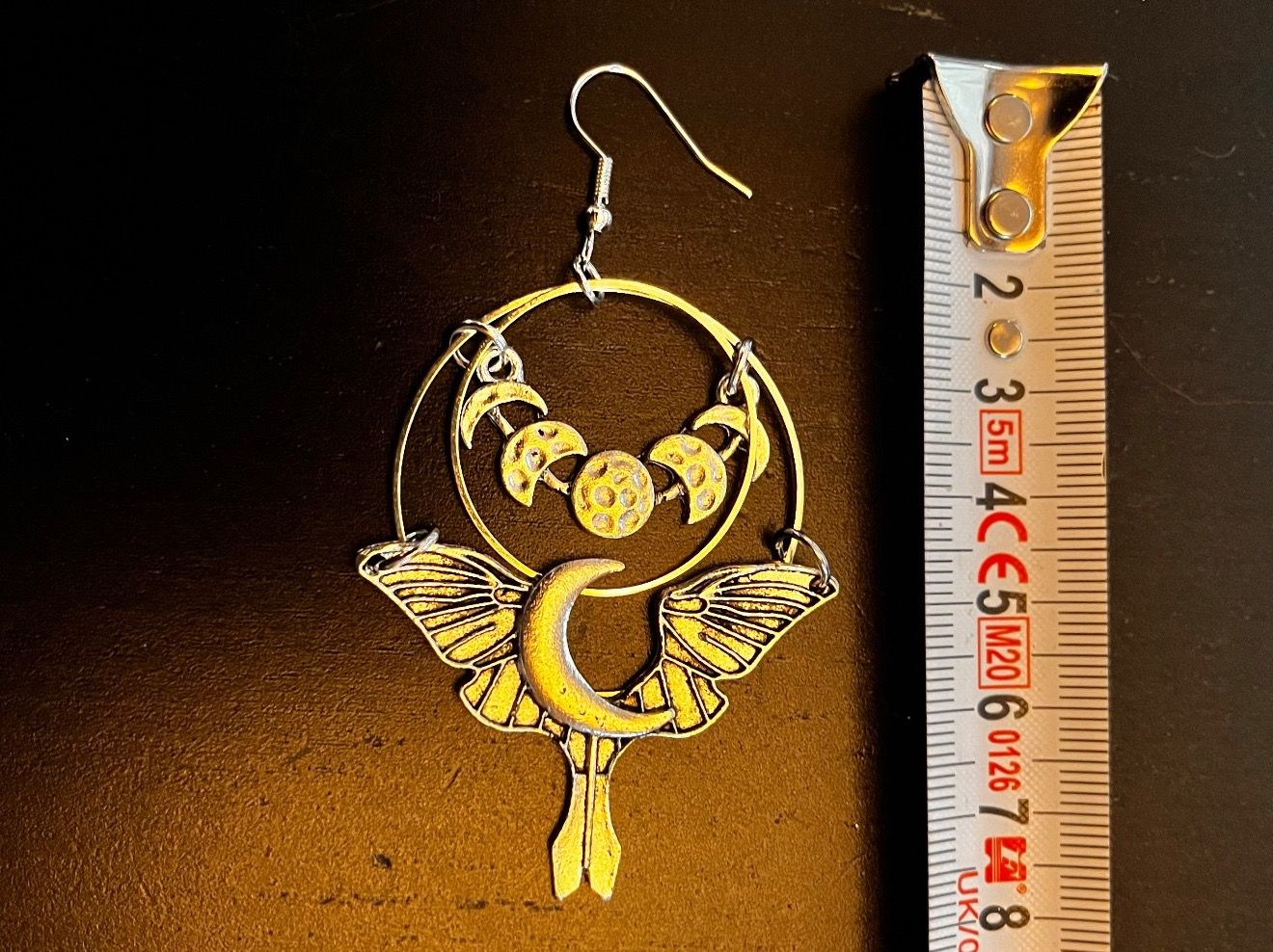 Orecchini pendenti & Orecchini a lobo: Ohrringe Motte mit Mondphasen / Nr.145 – Nuovo (secondo la descrizione) da Gams venduto da Mariawicca 2