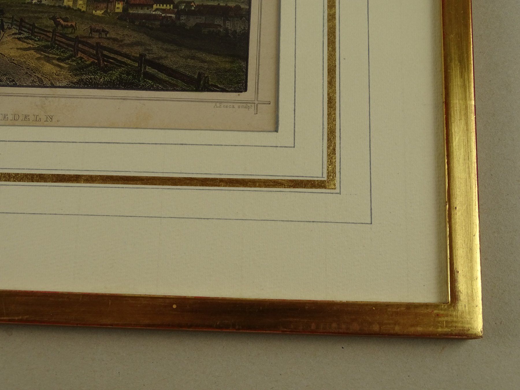 Incisioni: EINSIEDELN, STAHLSTICH UM 1865 – Usato da Grüningen venduto da Kartensammler 8