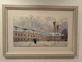 Walter Sautter, 1985, Original, Oel, Sauerhof Wien