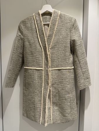 H&M Bouclé Blazer, Grösse XS, Beige - Top Zustand!
