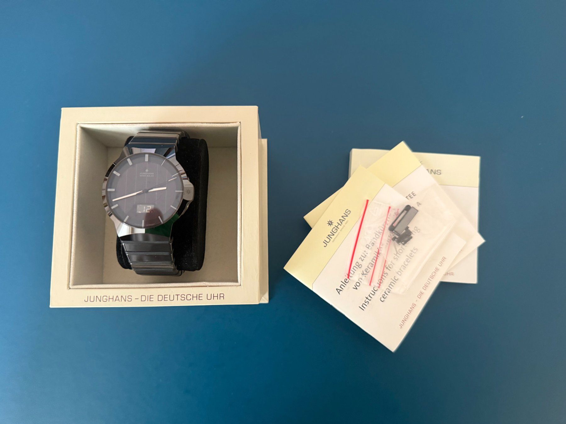 Junghans Uhren: Junghans Mega Solar mit Revision Top Zustand – Gebraucht aus Unterseen von valcon 3