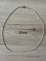 Feine Edelstahl Halskette, 55cm Länge, Top Zustand