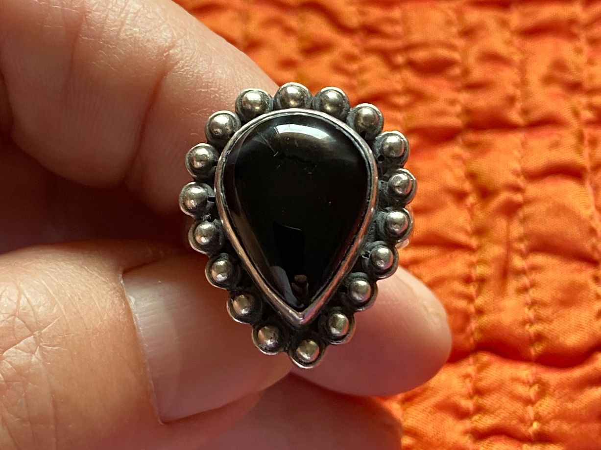 Anelli: Bague avec onyx en taille 58 – Usato da Clarens venduto da OptitesJoliesChoses