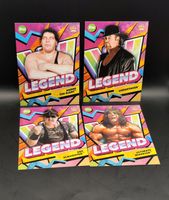 4x Topps WWE Legends Karten Undertaker, Andre, Sgt, Warrior