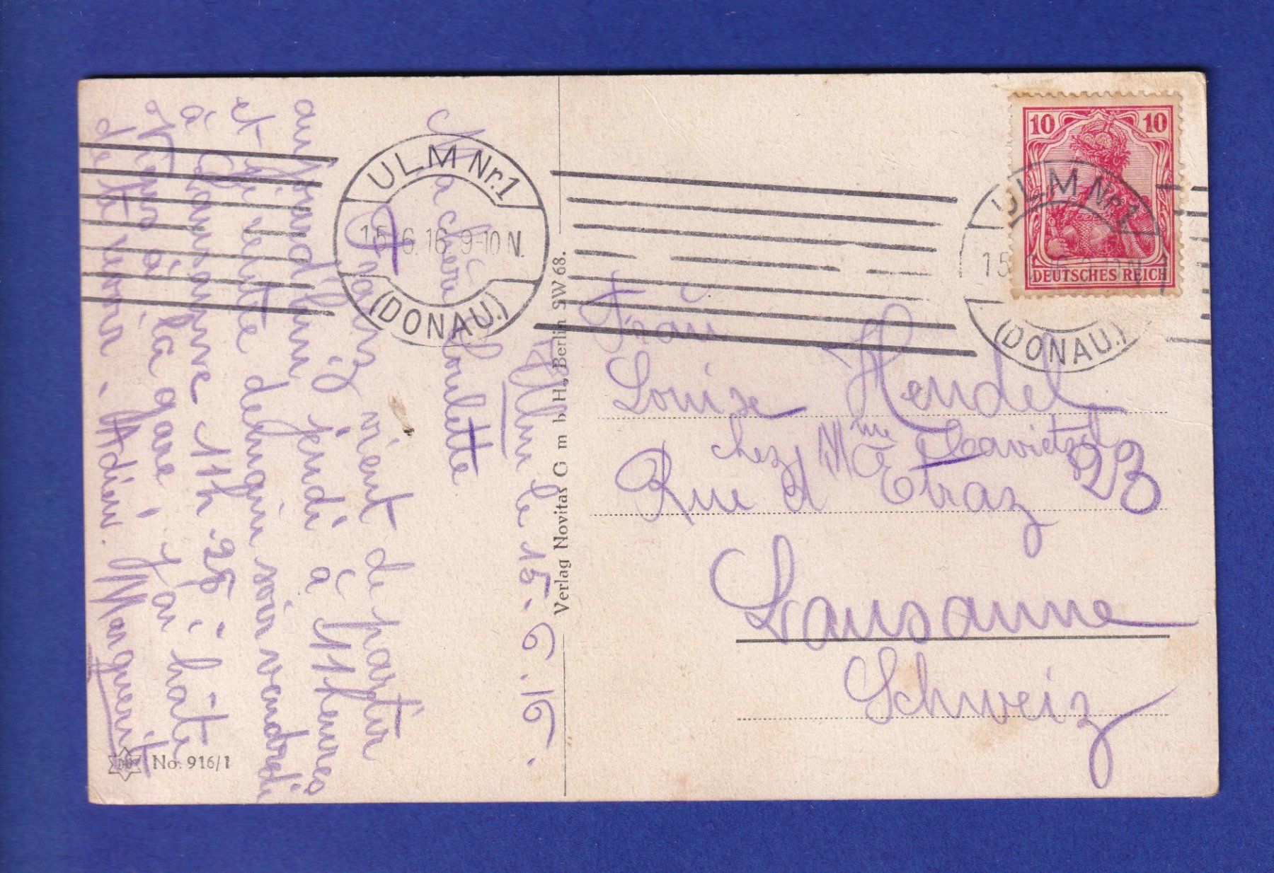 Cartoline postali: ENFANT - Général bébé – Usato da Pully venduto da nicecards-shop 1