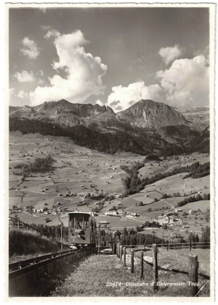 Cartoline postali: Unterwasser - Standseilbahn Iltios – Usato da Binningen venduto da Mountainrider