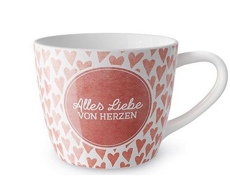 Tazze: Süsser Herzchen Becher "Alles Liebe" 💕 – Nuovo e nell'imballaggio originale da Dietikon venduto da Beni2025