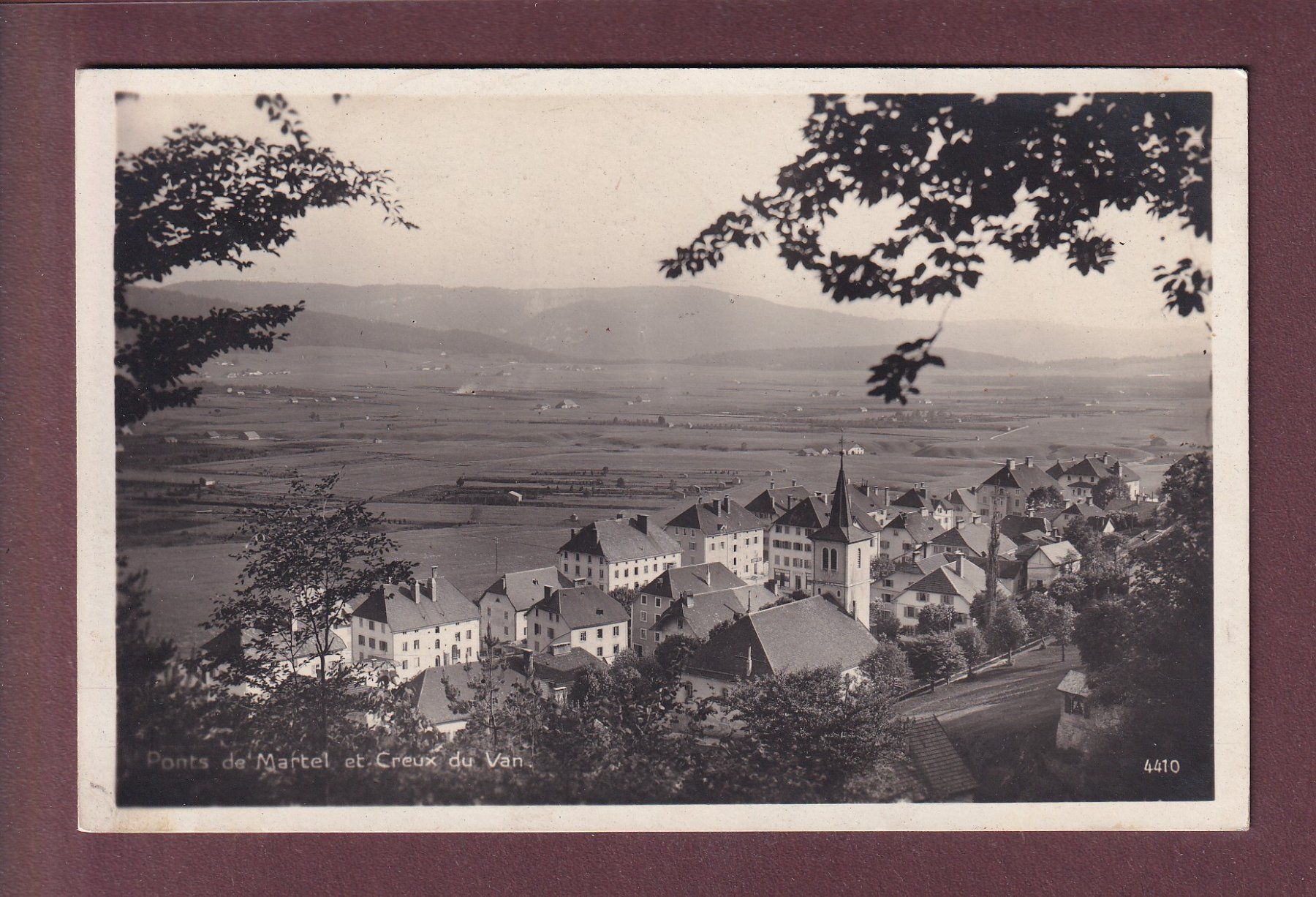 Cartoline postali: PONTS DE MARTEL - 1926 – Usato da Pully venduto da nicecards