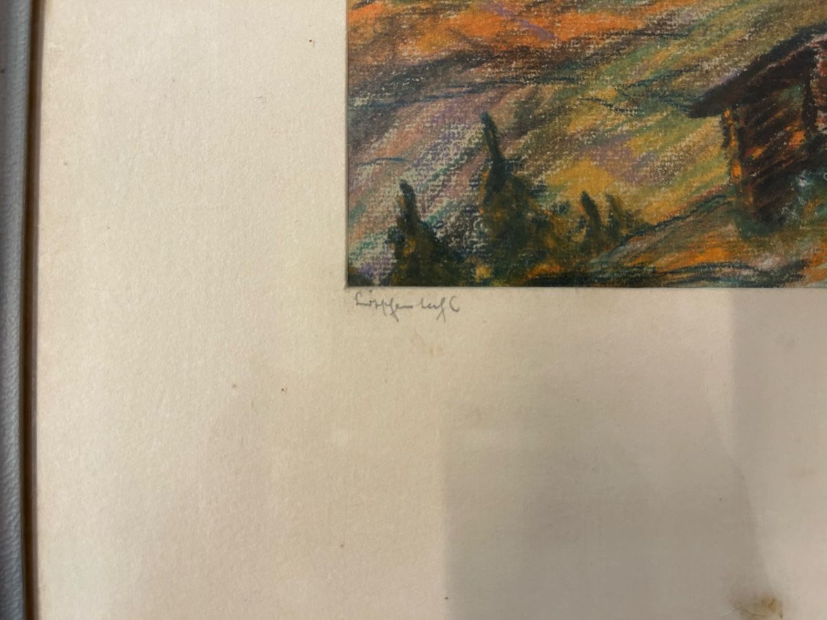 Tableaux: Berggemälde mit chalet – D'occasion à Zürich par BashasBrockenhaus 1