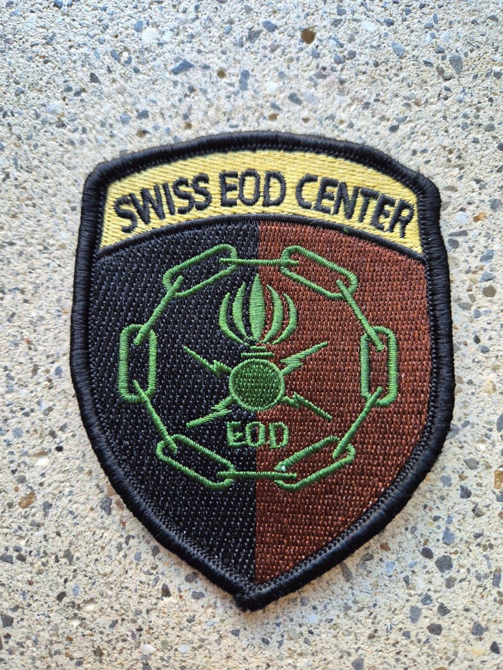 Schweizer Armee Placchette & Badge: *** Badge Swiss EOD Center ohne klett *** – Nuovo (secondo la descrizione) da Riedholz venduto da fr_sIruP