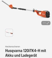 Husqvarna Akku Stabheckenschere mit Akku und Ladegerät