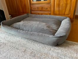 Grosses Hundebett 4L TEXTIL – grau, guter Zustand