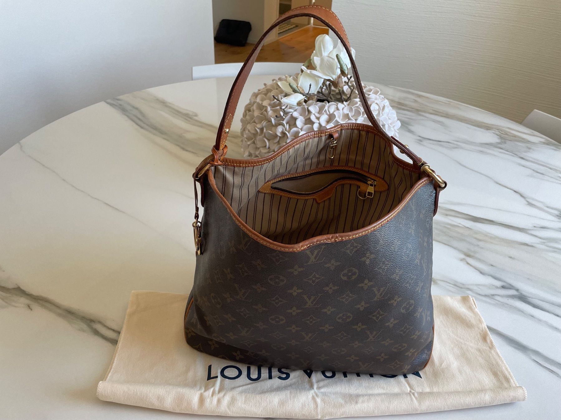 Louis Vuitton Borse da donna: Louis Vuitton Delightful MM Monogram Beige – Usato da Gossau SG venduto da Ragingbull 5
