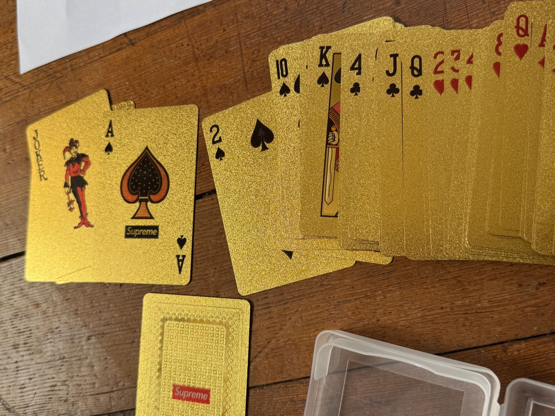 Spiele: supreme plastic poker deck cards trick magic gold – Neu und originalverpackt aus wädenswil von 112345 4