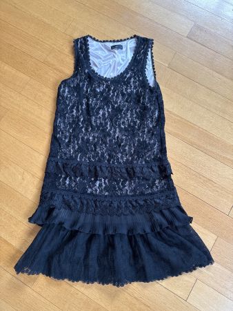 Sommerliches Spitzenkleid, schwarz, Grösse S, Top Zustand