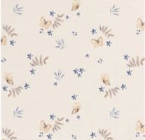 Baumwolljersey Digital Schmetterlinge creme