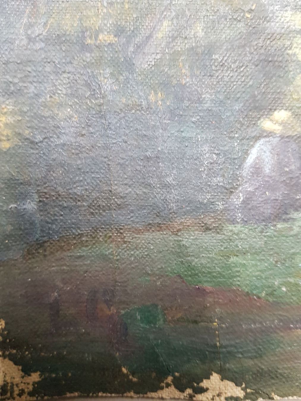 Dipinti: Joli paysage animé école genevoise 19 è. – Usato da Lausanne venduto da leneko 5