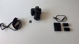 Sony Alpha SLT-A58 + 18-55mm SAM II + 2 Akkus + Ladegerät