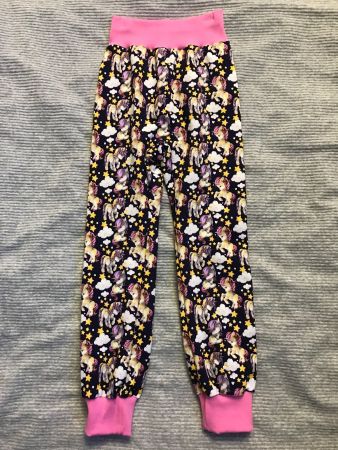 Einhorn Unicorn Pumphose Mitwachshose Gr. 122/128 Neu