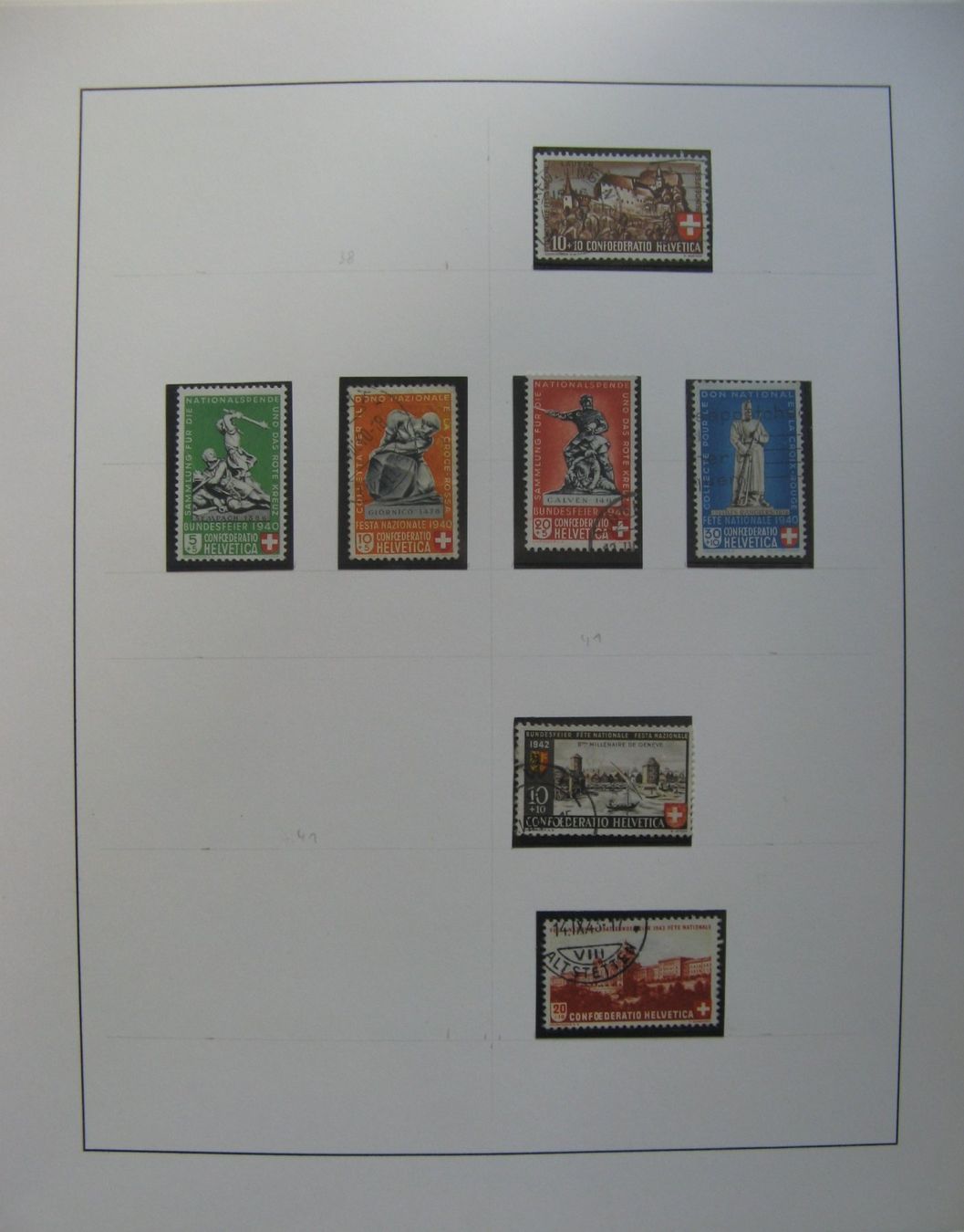 Alle Briefmarken: PP 1939 - 1981 – Gebraucht aus Frauenfeld von Interessent1