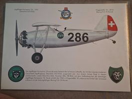 Print Dewoitine Schweizer Fliegertruppen
