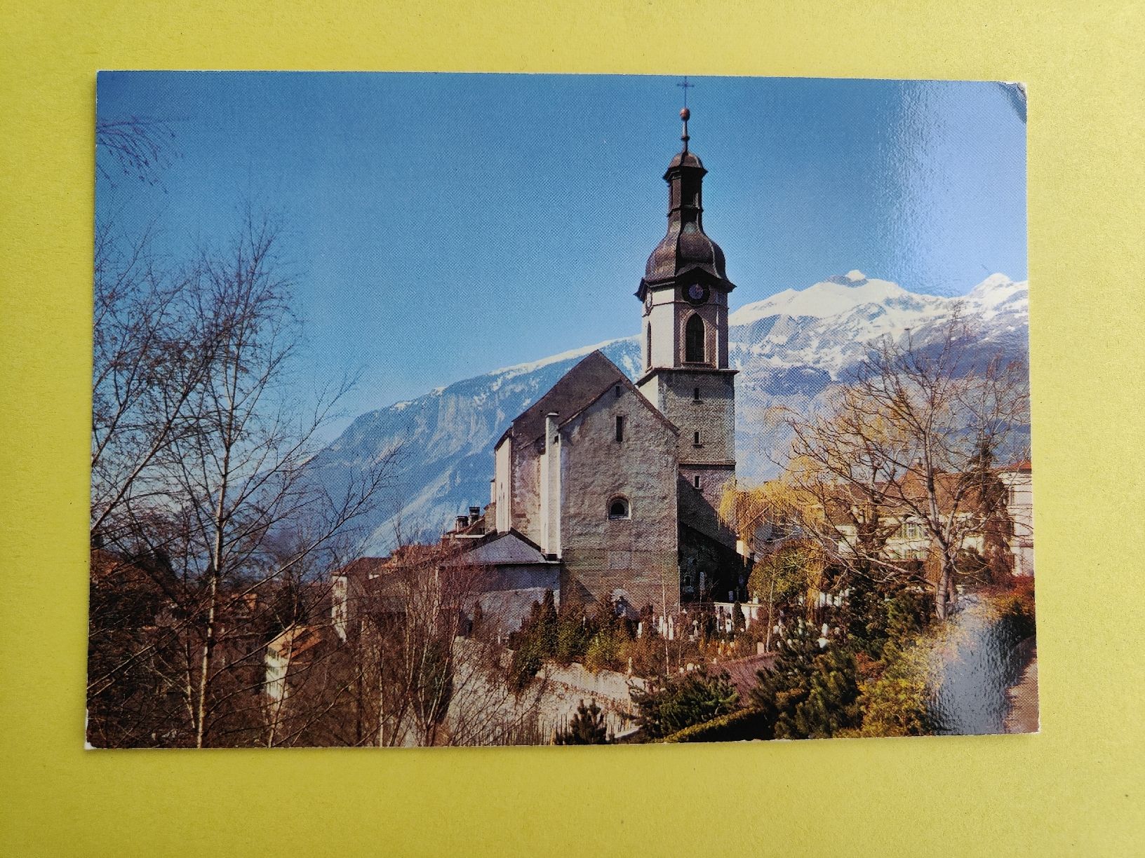 Ansichtskarten: AK Chur, Kathedrale mit Calanda – Neu (gemäss Beschreibung) aus chur von Hmars
