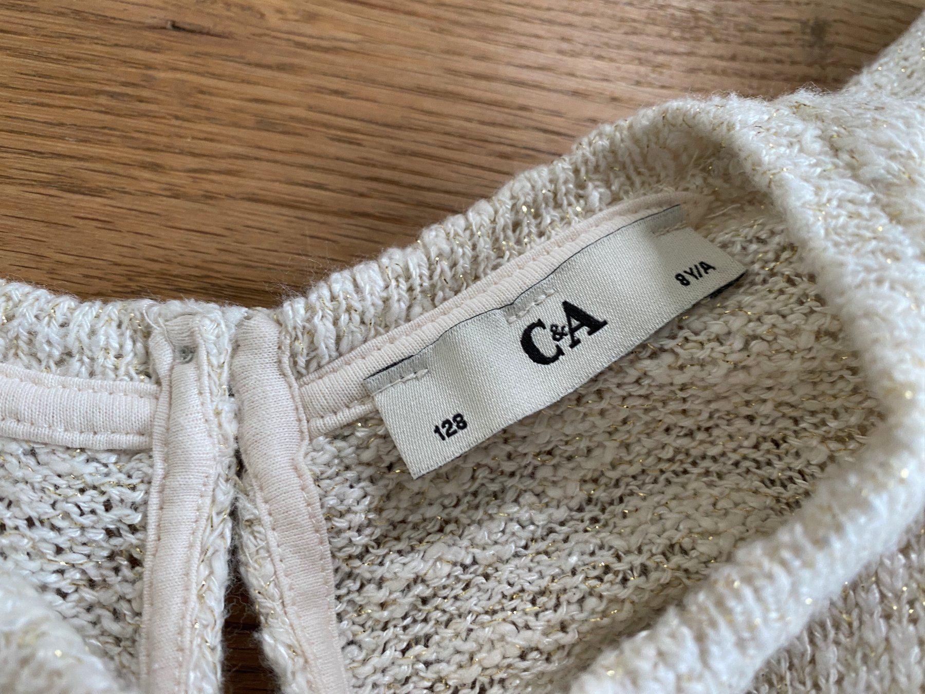 C&A Kleider & Röcke: Kleid C&A Gr. 128 cremeweiss – Gebraucht aus Steinerberg von luckyfin 2