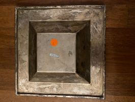 4 Platten/Schale teilweise versilbert