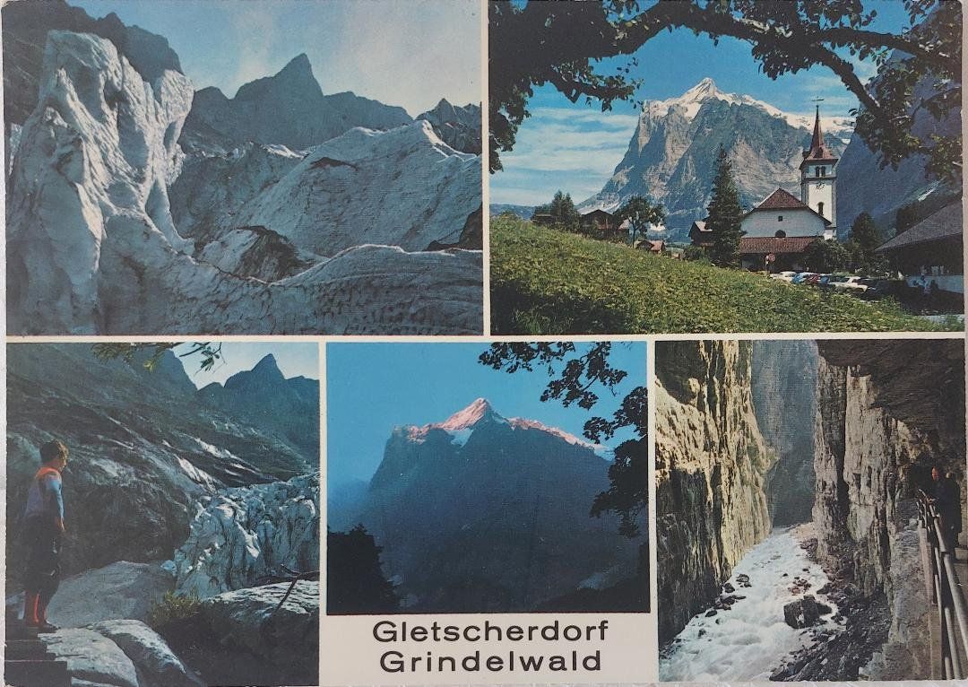 Cartoline postali: GRINDELWALD  -  Gletscherdorf – Usato da Delémont venduto da Domdom1