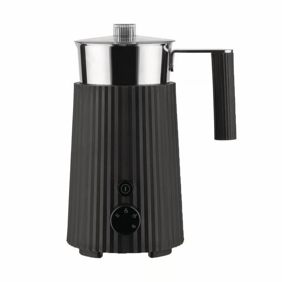 Alessi Elettrodomestici da cucina: ALESSI Milchschäumer PLISSÉ schwarz Cappuccino Maker – Nuovo e nell'imballaggio originale da Solothurn venduto da Tschupaloni