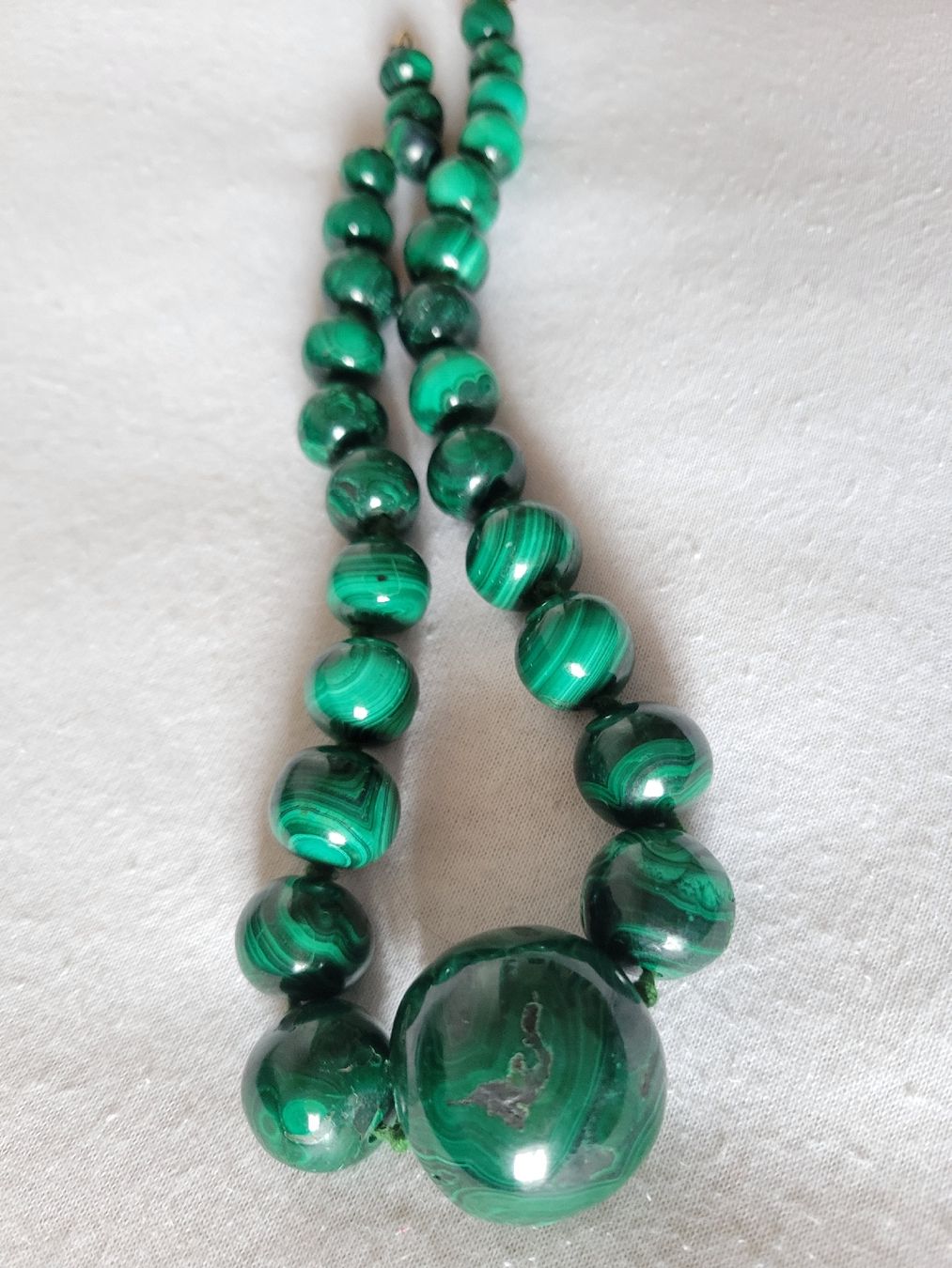 Catenine: Collier Vintage Massiv Malachit 38 cm – Usato da Bernex venduto da Dariafr 4