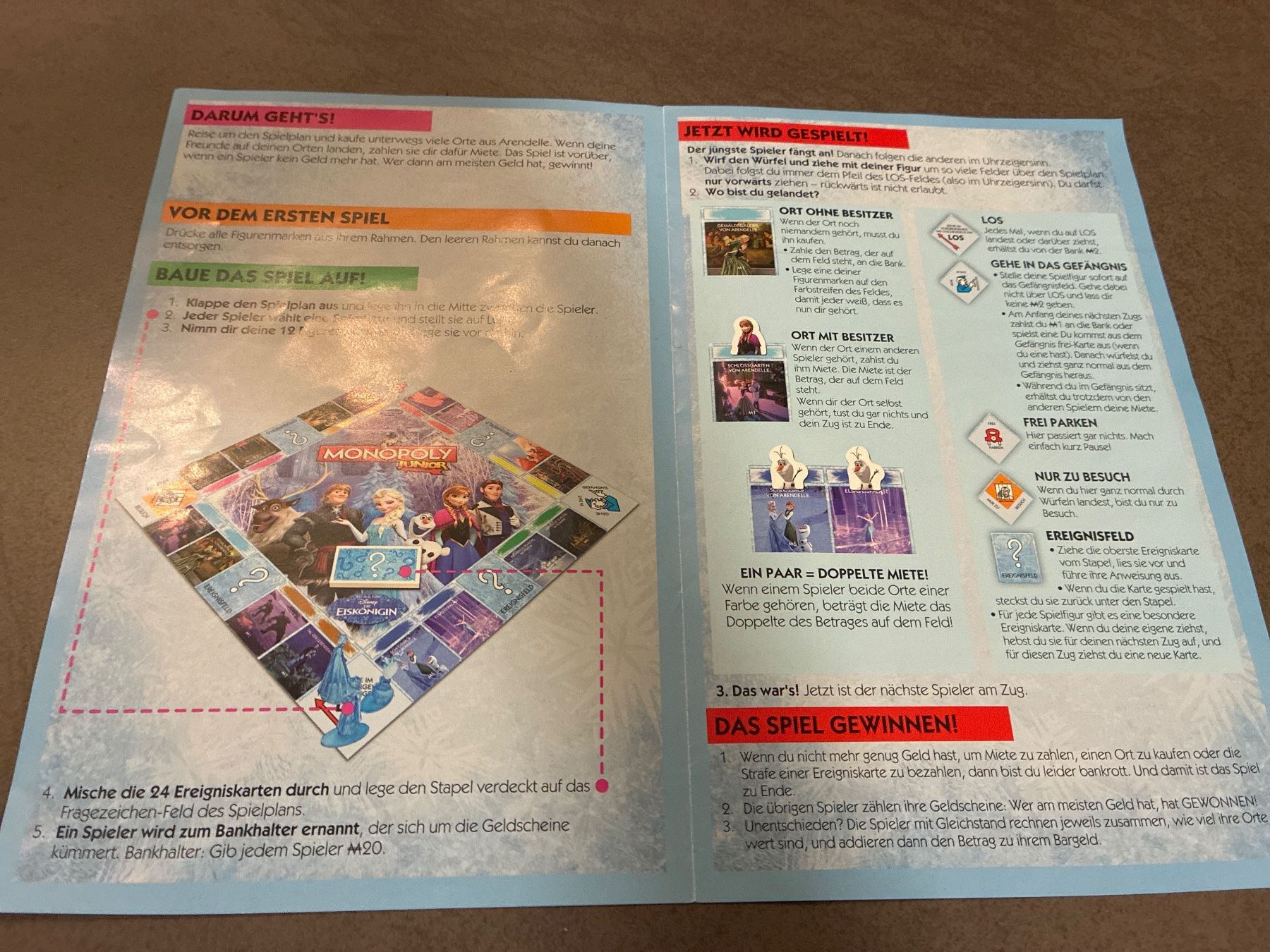 Hasbro Giochi: Monopoly Junior - Die Eiskönigin (ab 5 Jahren) – Usato da Guntershausen venduto da Gloominati 3