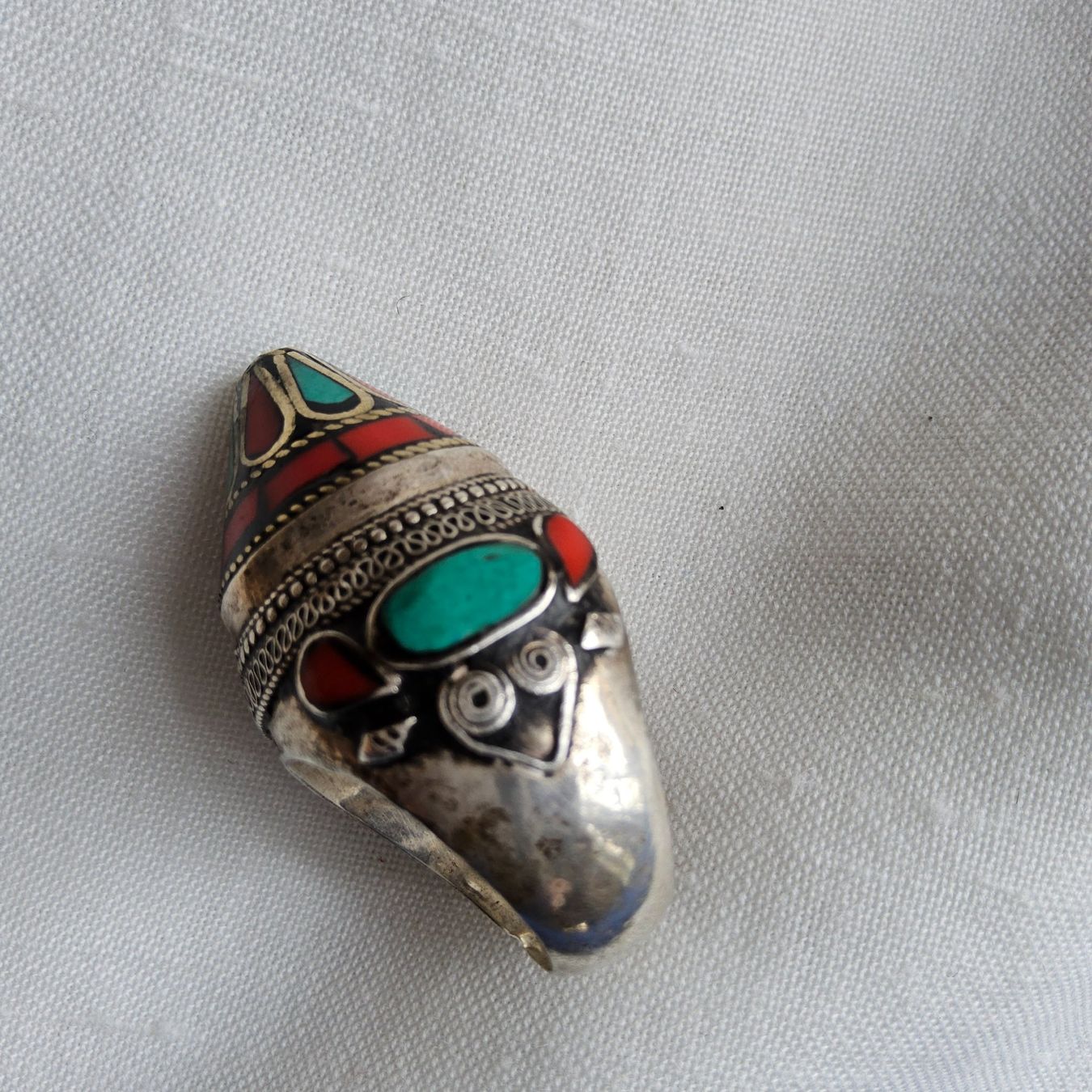 Anelli: Statement Tibet Silberring Unisex, Grösse 60 – Usato da Zürich venduto da helsan 9