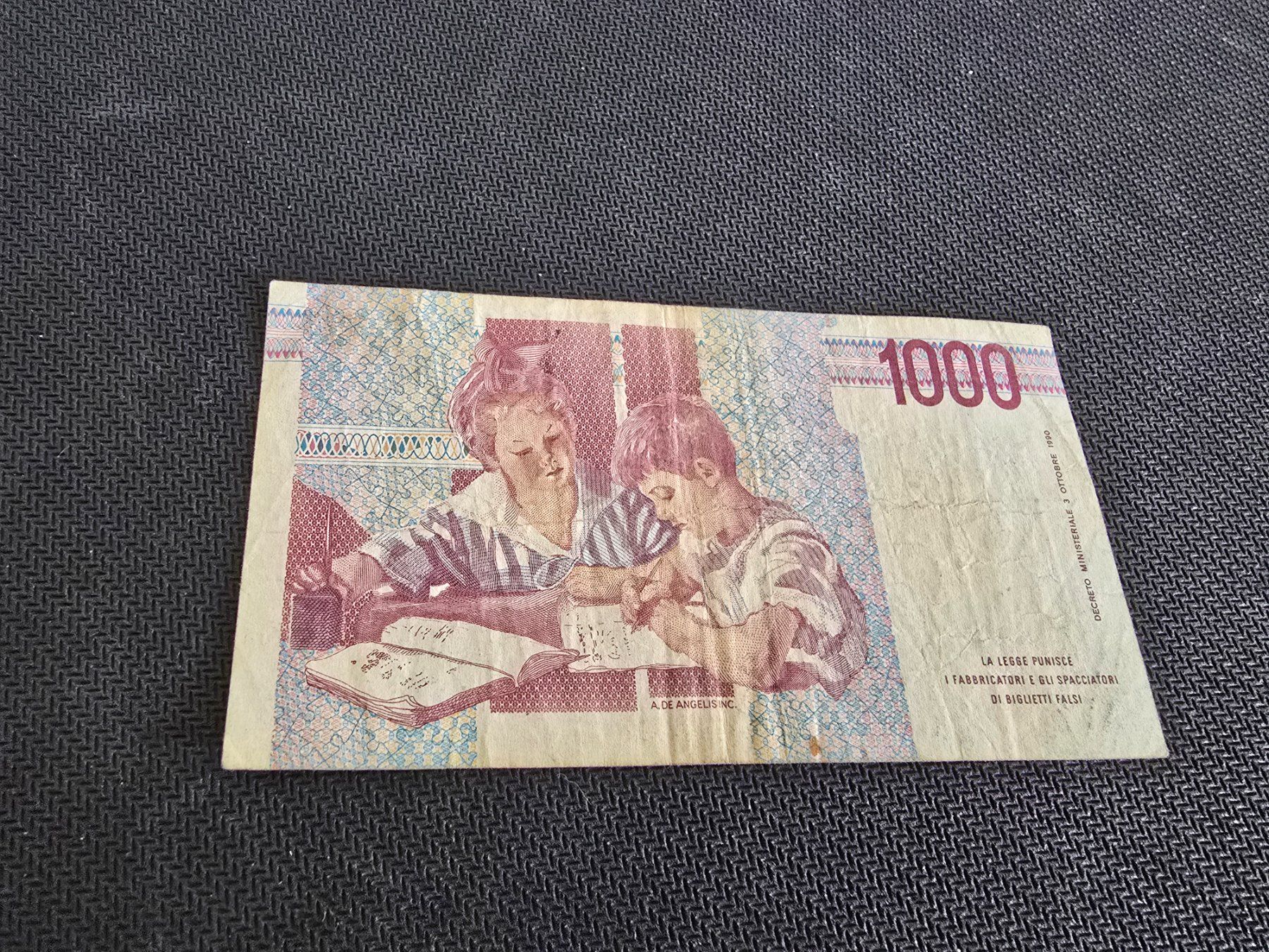 Banconote: Billet Italie 1000 – Usato da Petit-Lancy venduto da Minnie26 1