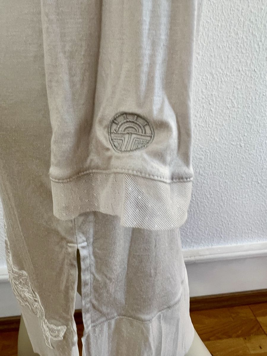 Vestiti: Louis Féraud Paris Nachthemd, Gr. 38, hellgrau, mit Spitze – Usato da Basel venduto da Bettybooo 5