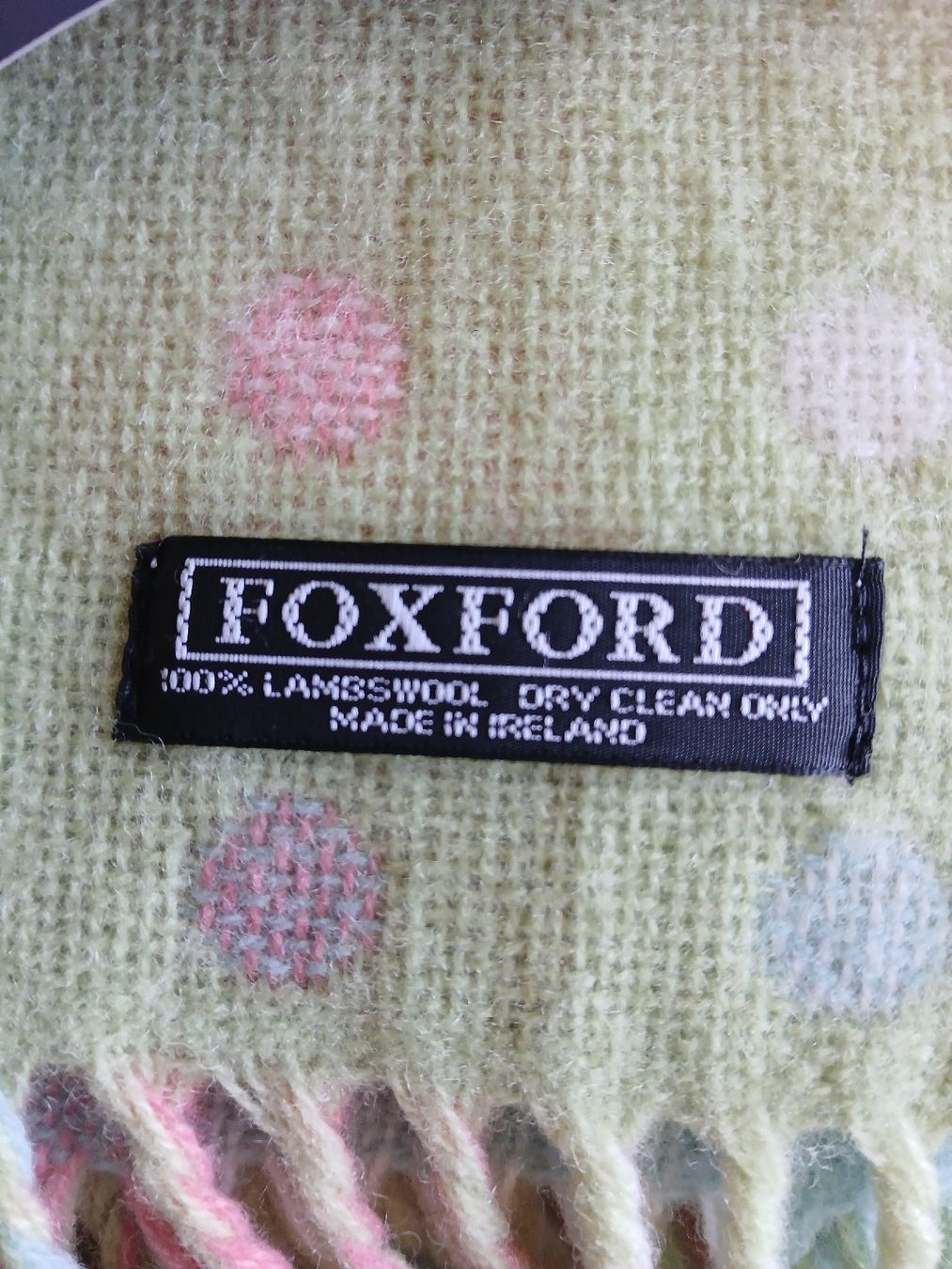 Lana: Foxford Lambswool Blanket Pastel Dots Check Reversible New – Nuovo e nell'imballaggio originale da Dübendorf venduto da LoRi-2026 5