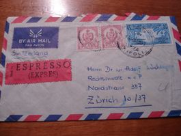 Flugbrief Kingdom of Libya, 1960, nach Zürich
