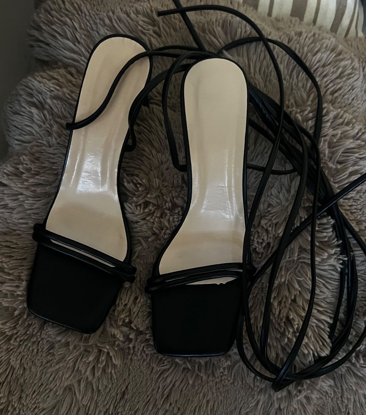 Scarpe da donna: Schwarze Schnür-Sandalen – Nuovo (secondo la descrizione) da Niederuzwil venduto da dixi_29