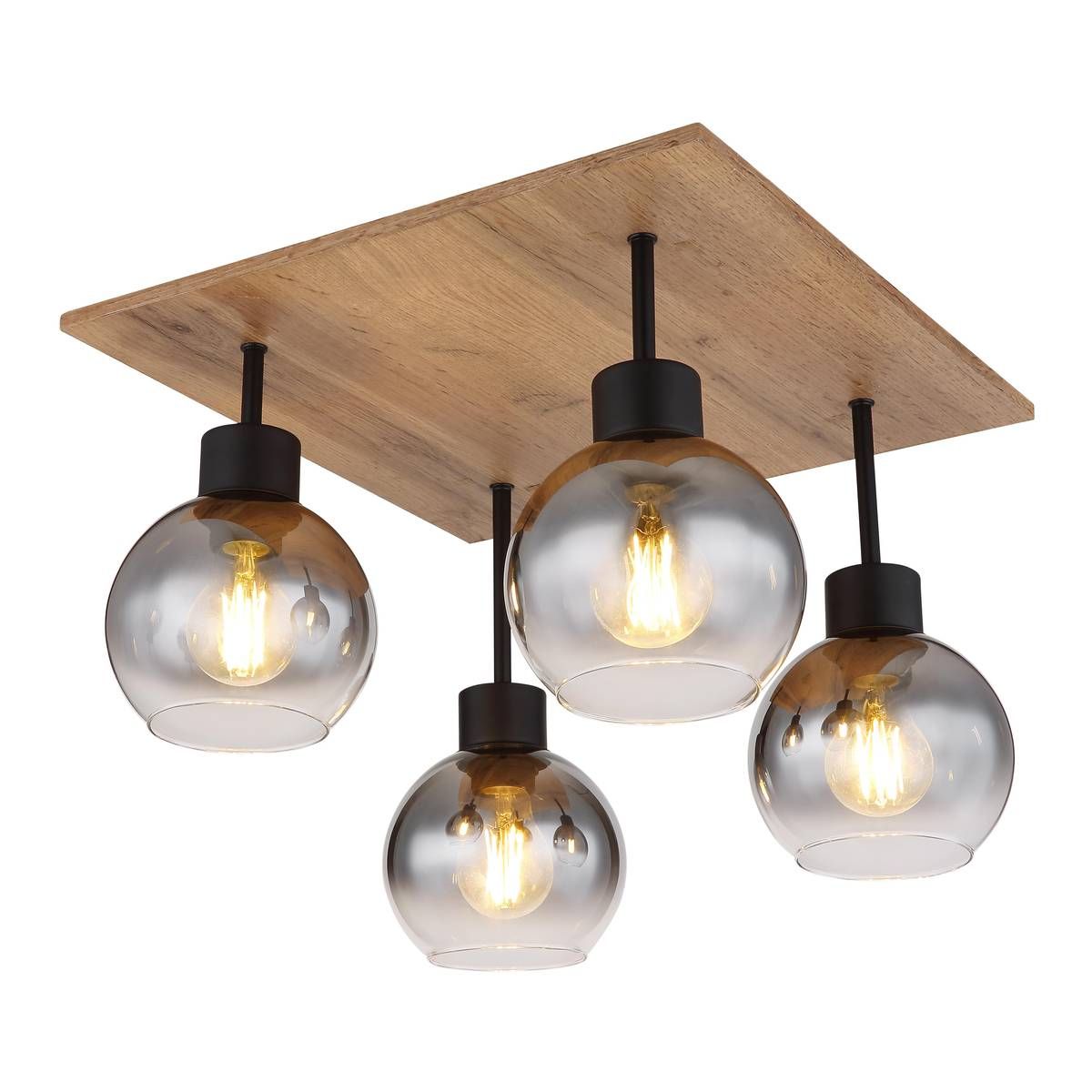 Kronleuchter & Deckenlampen: Deckenleuchte, Holzoptik, 40 cm x 40 cm – Neu (gemäss Beschreibung) aus Kreuzlingen von Smart-Light