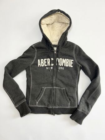 Original Abercrombie Vintage Zip Pullover Fleece