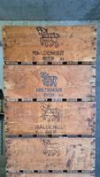 4 Haldengut Bier Kisten gebrauchter Zustand, vintage