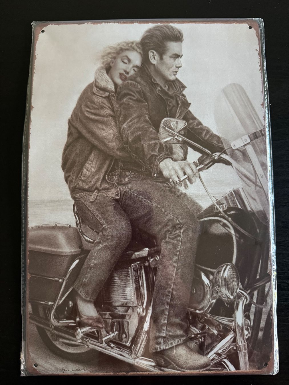Ecriteaux: Blechschild Marilyn Monroe James Dean neu – Neuf avec emballage d'origine à Luzern par oli_gns7